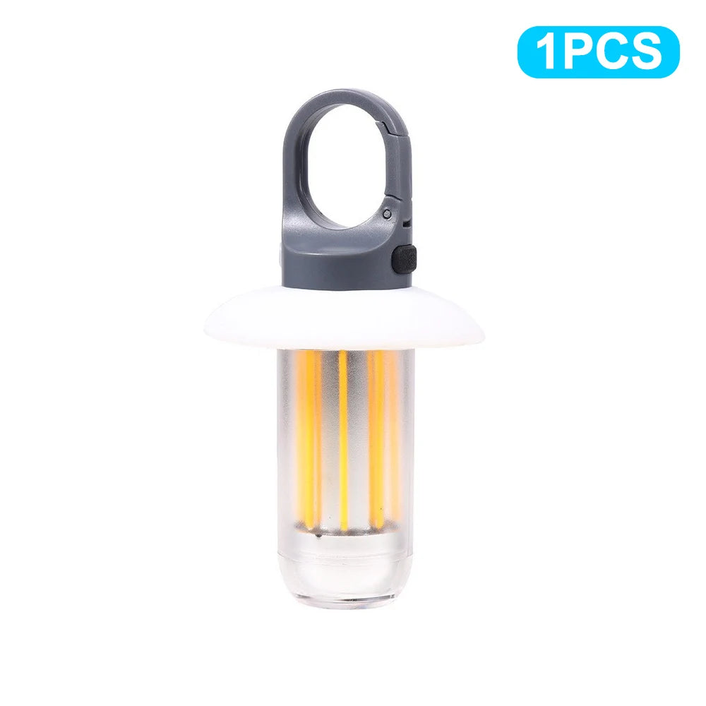 LED Rechargeable Flashlight Camping Lantern 5 Modes Super Bright Portable Hanging Tent Lamp Waterproof Hiking Fishing Outdoor