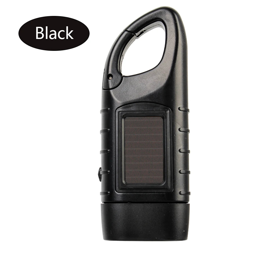 Torch Lantern for Outdoor Camping Mountaineering LED Flashlight Hand Crank Dynamo Tent Light Solar Power Portable