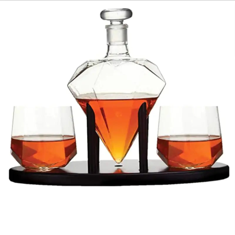 Diamond Creative Wine Decanter and Glass Bottle