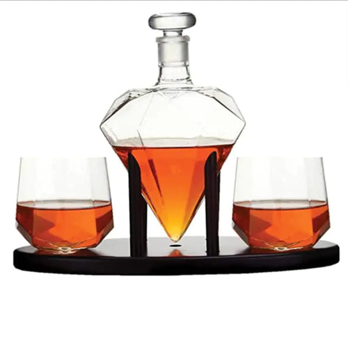 Diamond Creative Wine Decanter and Glass Bottle
